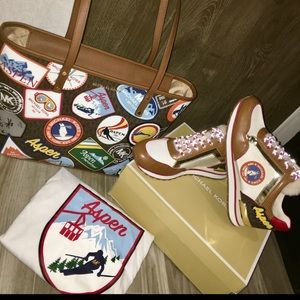 Michael kor’s sneaker’s,purse,long sleeve shirt